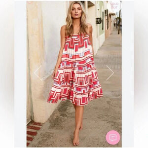 Mister Zimi Printed MIDI Dress Size AU 12 US 8